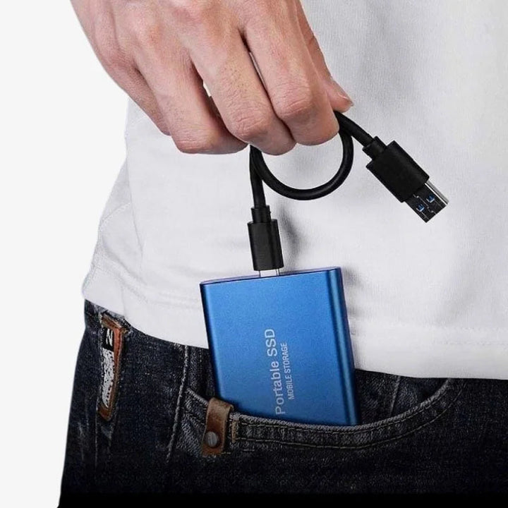 Portable external ssd for quick storage and dataoverföring