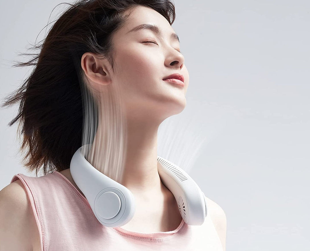 Portable 360° Neck Fan for Cool Comfort