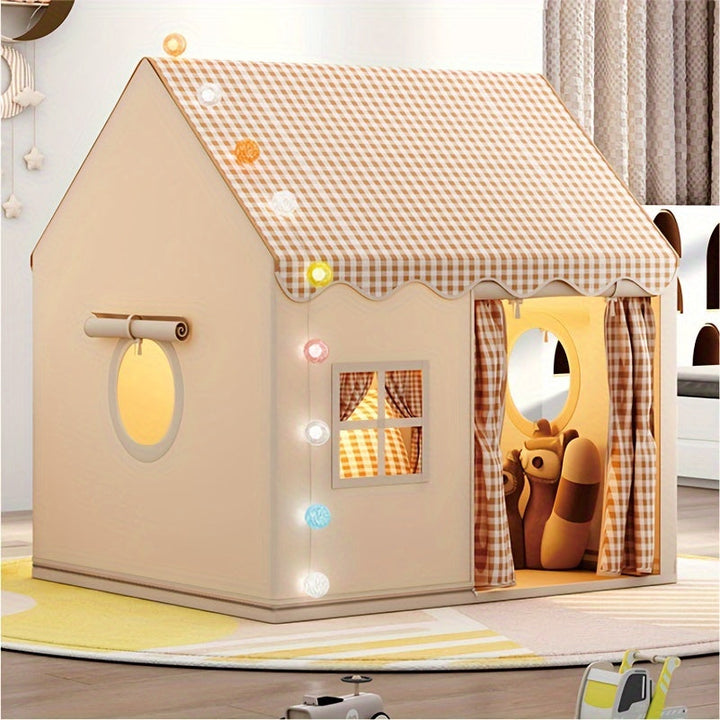 Children one leke-vardagsrum: roomy indoor toy tent
