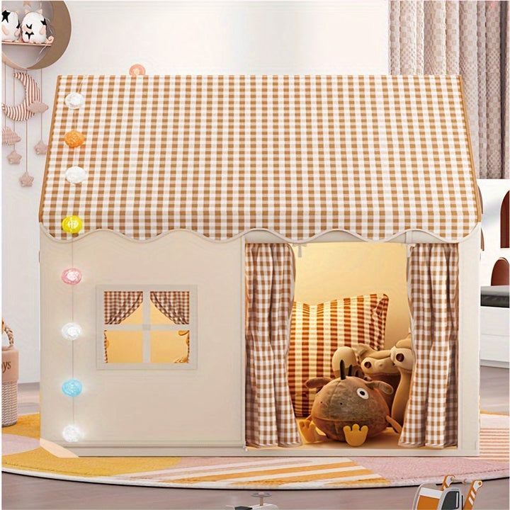 Children one leke-vardagsrum: roomy indoor toy tent