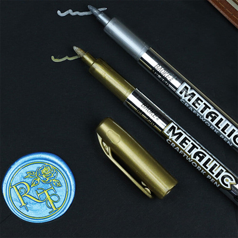 Metallic Markeringspenner for Creative Kunstprosjekter