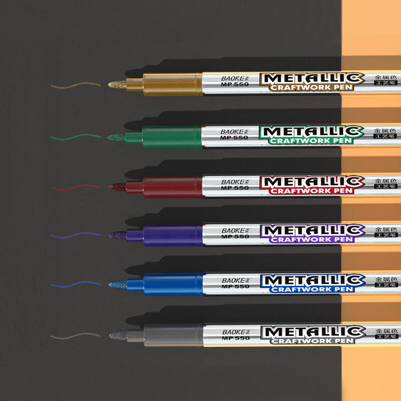 Metallic Markeringspenner for Creative Kunstprosjekter