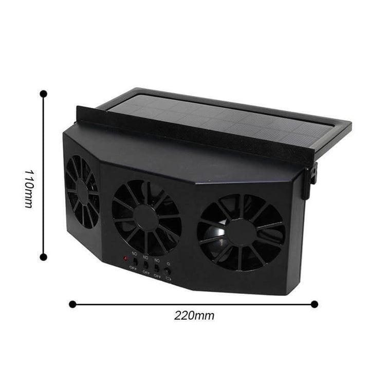 Car fan with solar panel - Fresh air in the car