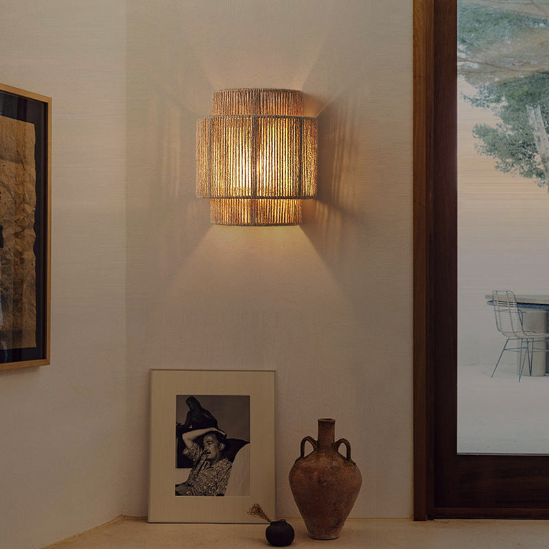 Bohemian Rattan Wall Lamp – Create a Cozy Atmosphere at Home