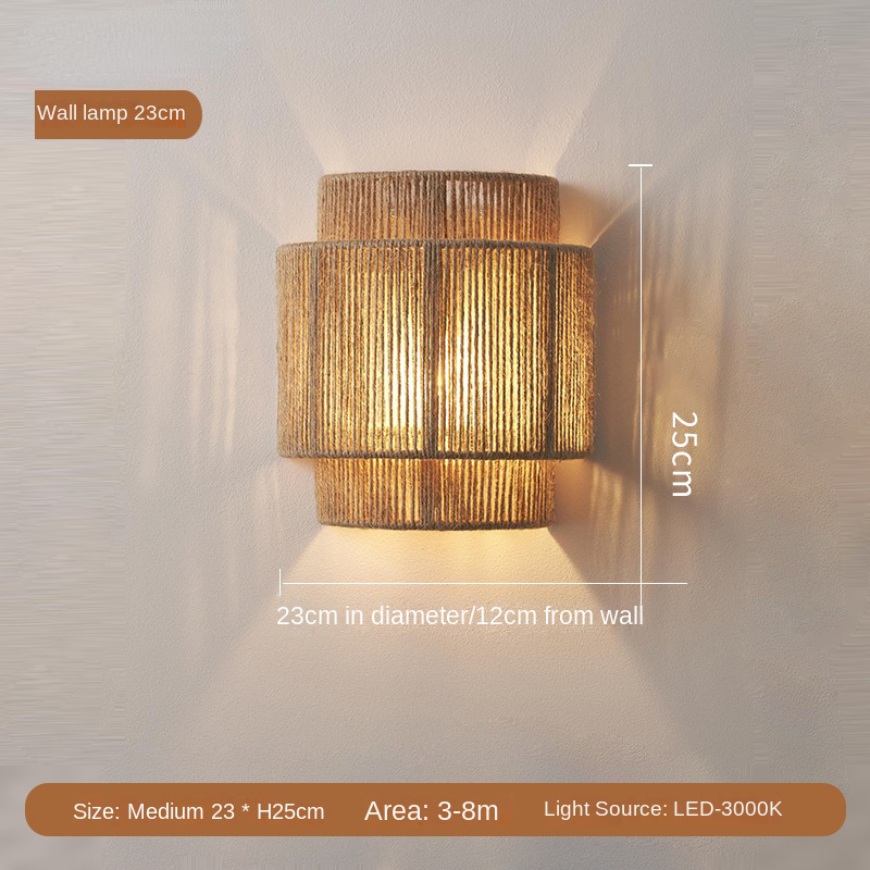 Bohemian Rattan Wall Lamp – Create a Cozy Atmosphere at Home