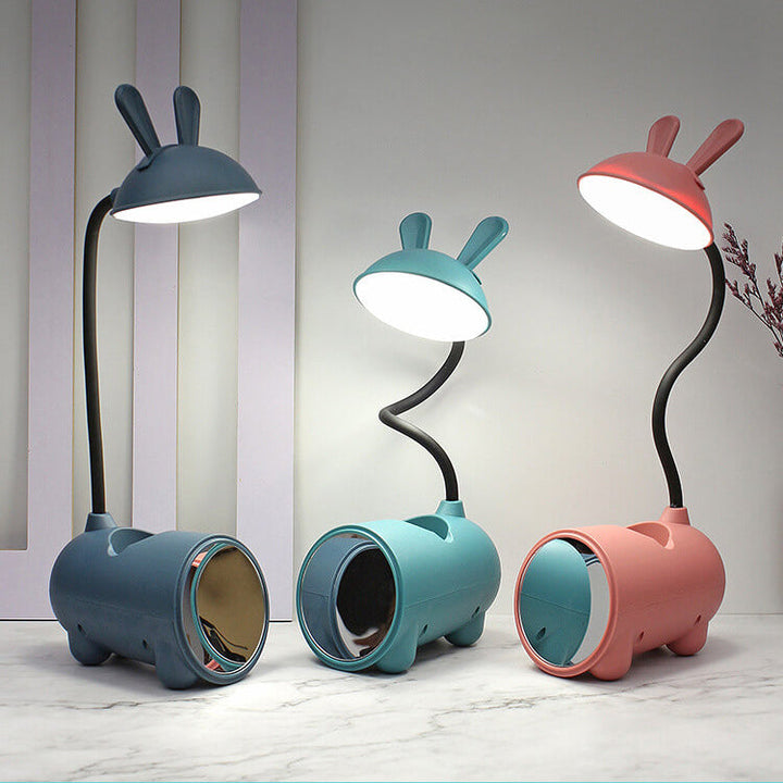 Table Lamp with LED Touch Control and Pen Holder