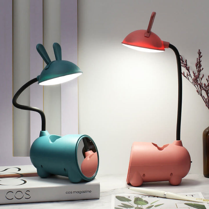 Table Lamp with LED Touch Control and Pen Holder