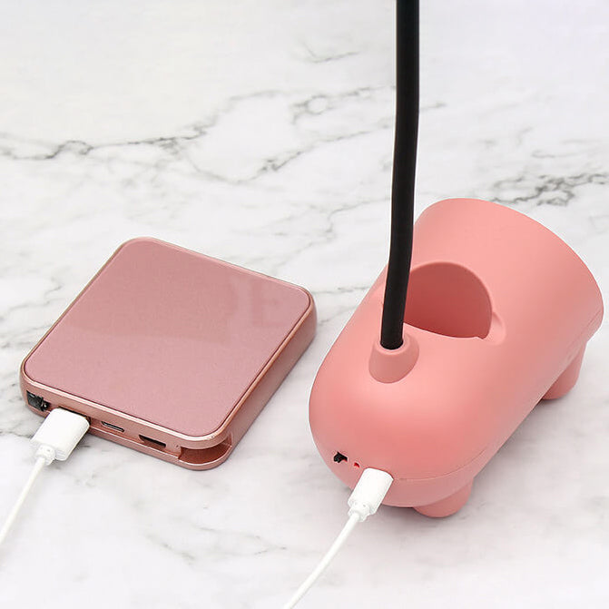 Table Lamp with LED Touch Control and Pen Holder