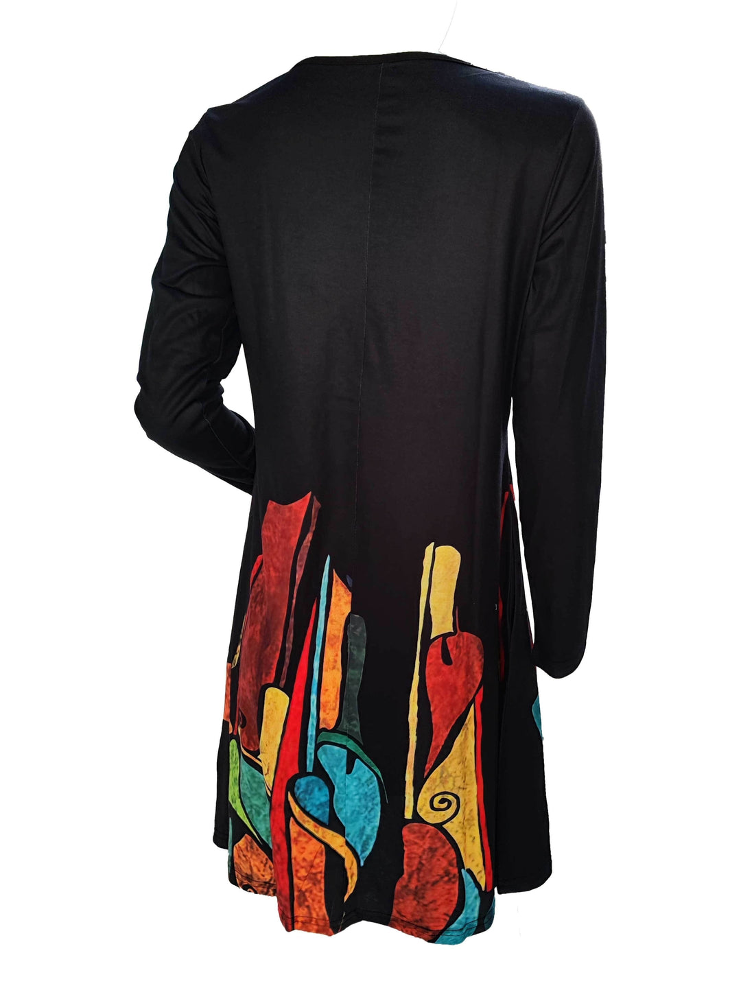 Women Midi Dress with Flattering Design and Kunstneriske Patterns