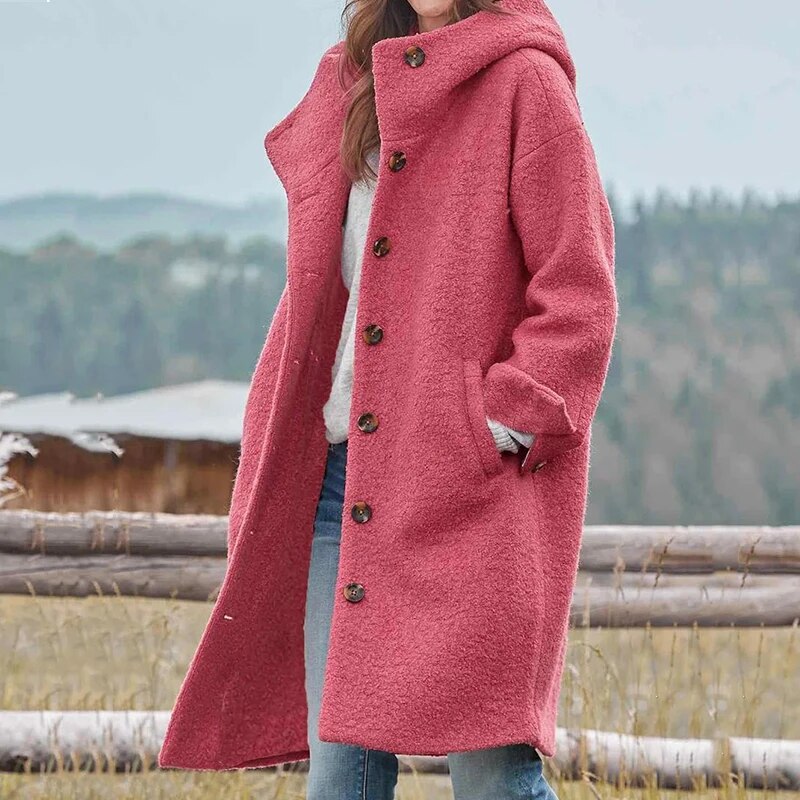 Women Coat with hood - Classic Vinterdesign