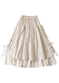 Women Autumn Skirts with Rynker and Patchwork