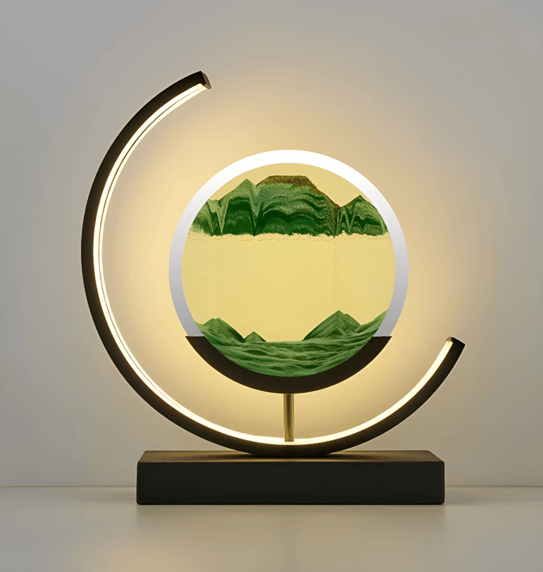 Hourglass lamp with Sand Art &amp; LED light
