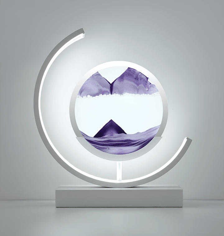 Hourglass lamp with Sand Art &amp; LED light