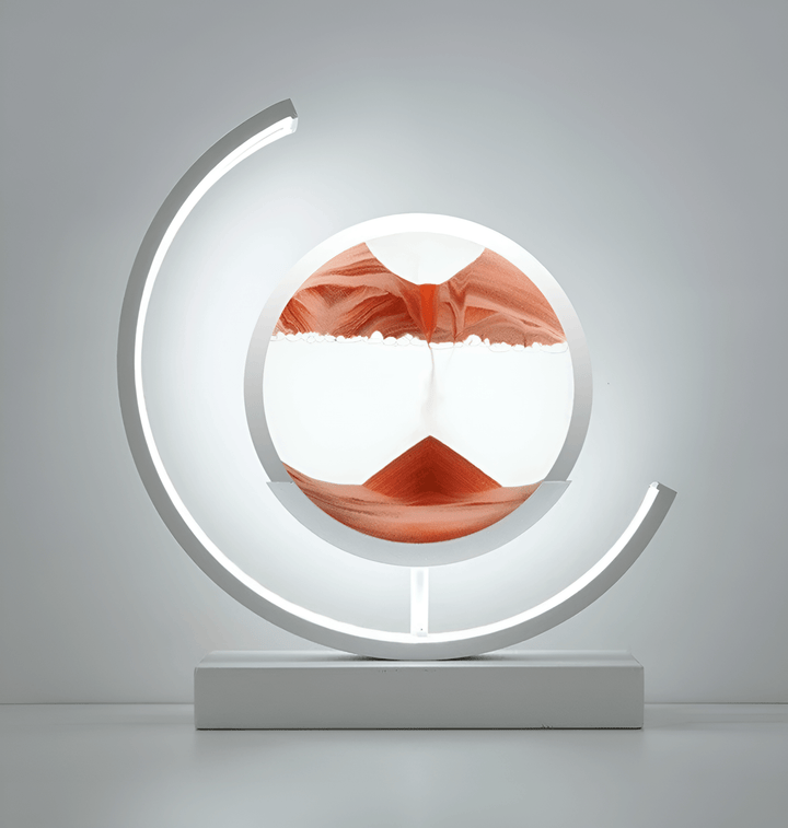 Hourglass lamp with Sand Art &amp; LED light