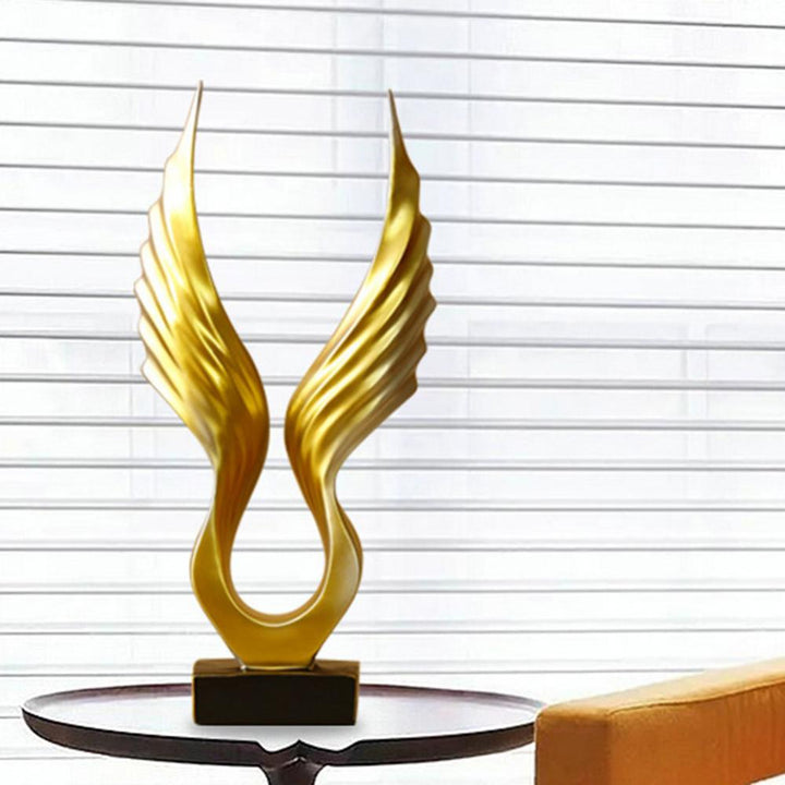 Engle wing sculpture for hemmedeko ration