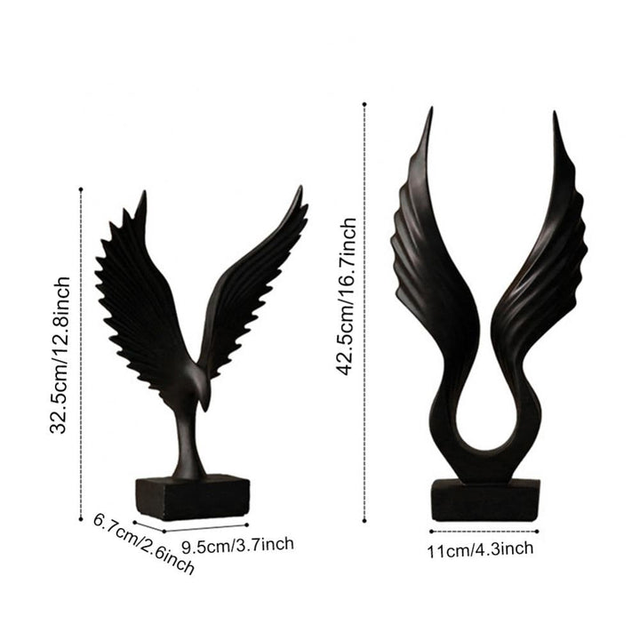 Engle wing sculpture for hemmedeko ration