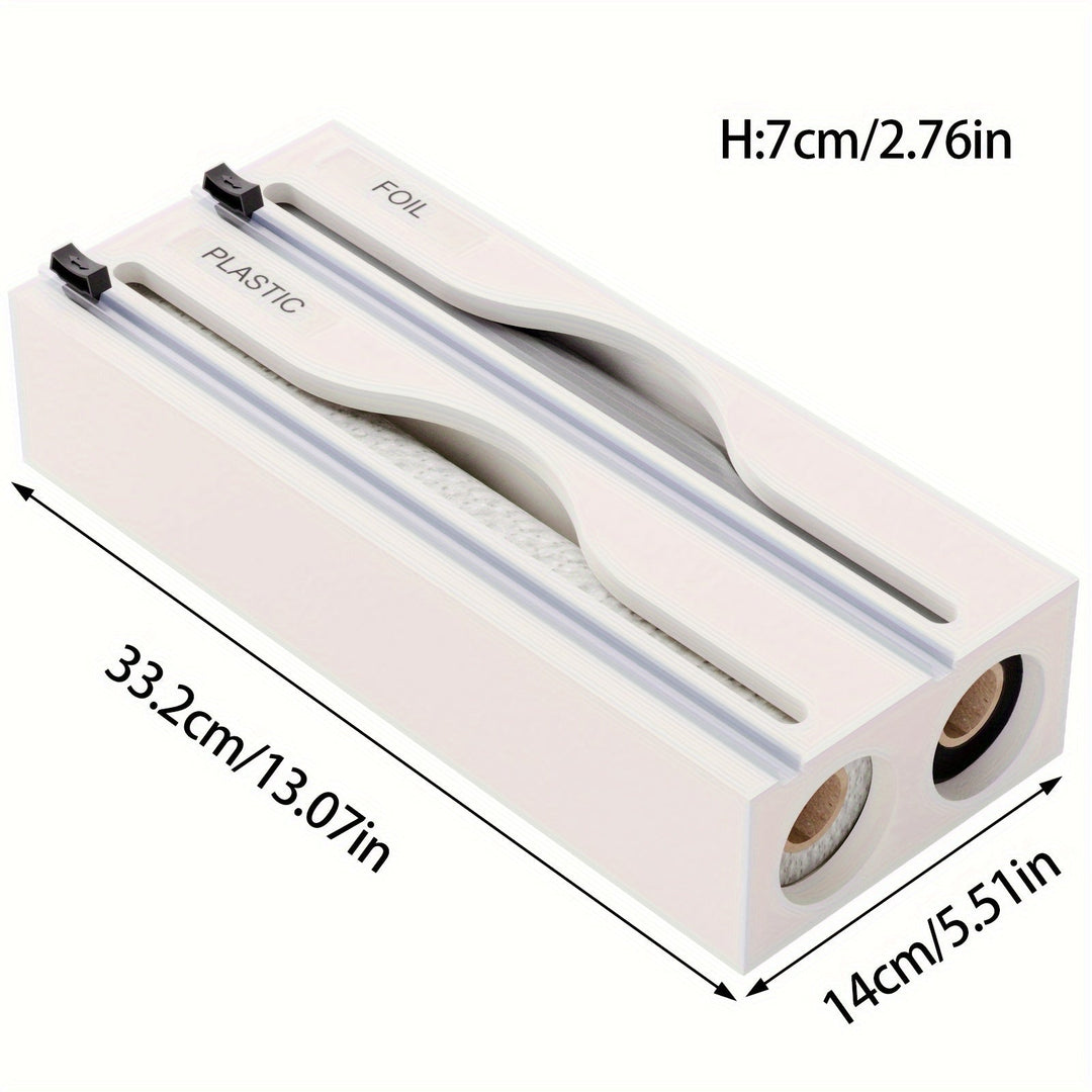 Efficient 2-in-1 Kitchen Wrap Dispenser with Cutter