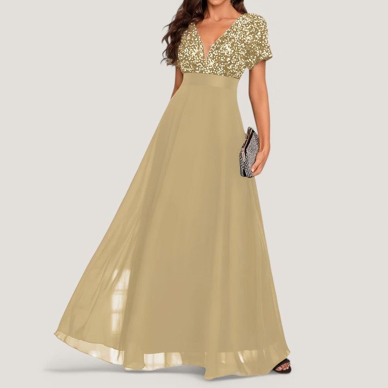 Elegant A-Line Paljettkjole for women – Perfect to Party