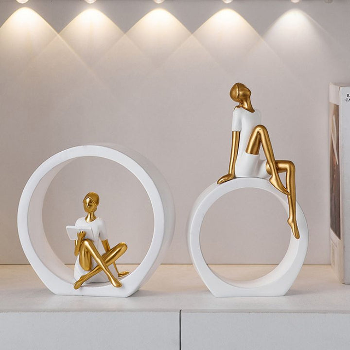 Elegant abstract decorations for desk and home