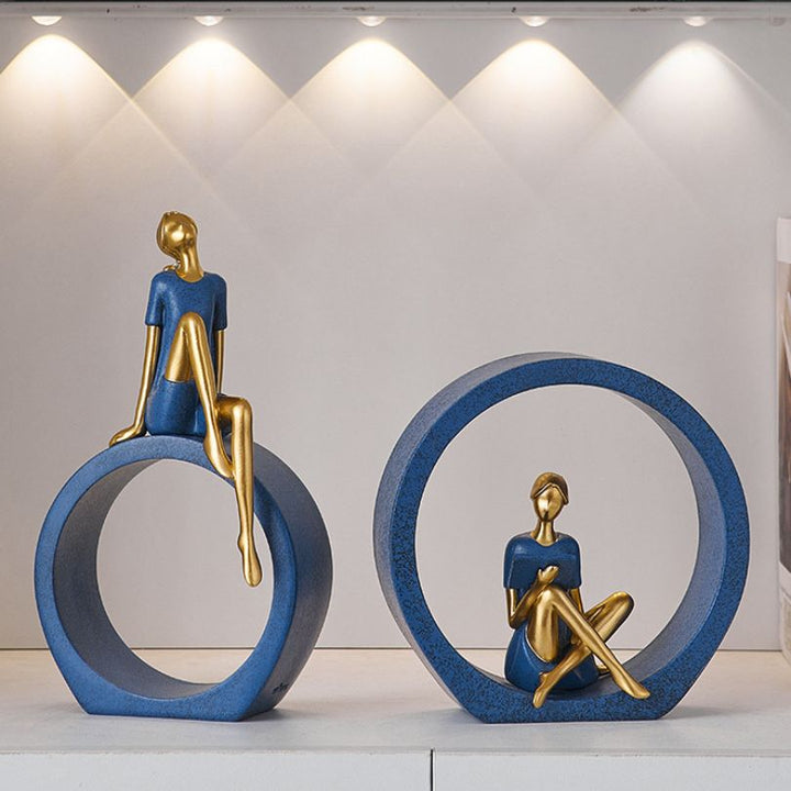 Elegant abstract decorations for desk and home