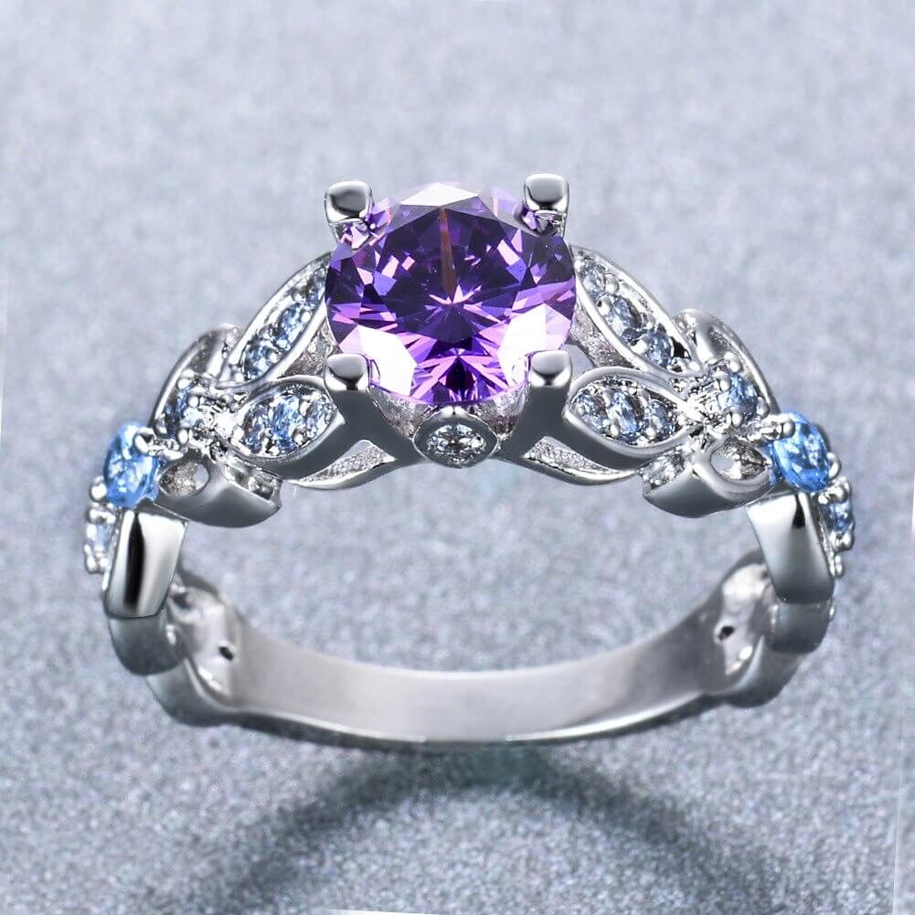 Elegant ametyst ring for women