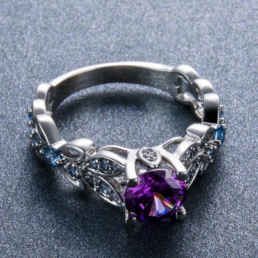 Elegant ametyst ring for women