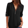 Blouse with Deep V-neck for women