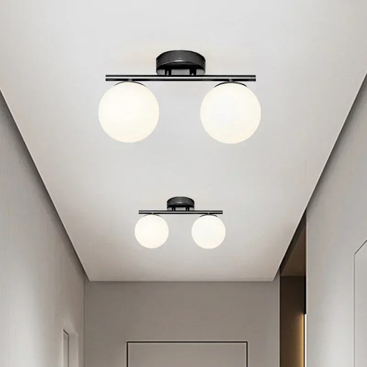 Elegant Glass Ball Ceiling Lamp – Modern Lighting for the Home