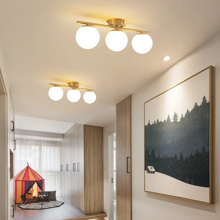 Elegant Glass Ball Ceiling Lamp – Modern Lighting for the Home