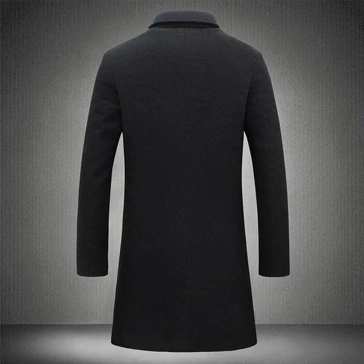 Men classic overcoat with custom made fit