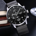 Elegant Men's Stainless Steel Watch – Mechanical and Quartz