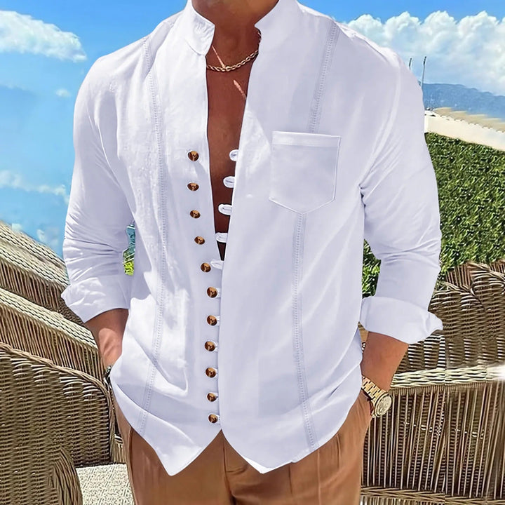 Shirts with stand collar - comfortable and timeless style