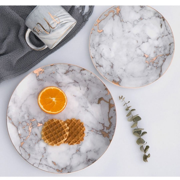 Elegant ceramic marble table - for raffin *tease meal [time] home