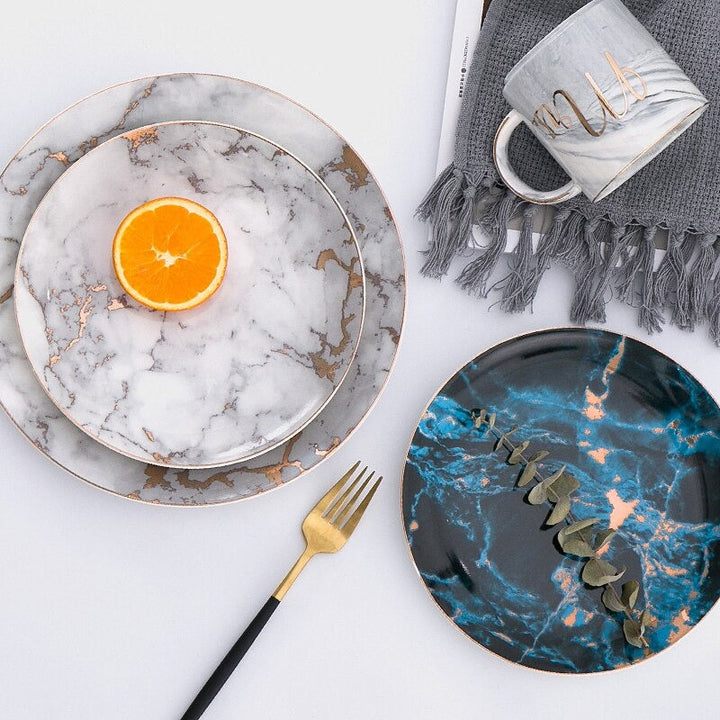 Elegant ceramic marble table - for raffin *tease meal [time] home