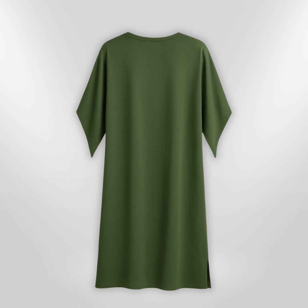 Women Maxi Dress with Drapert Design – Elegant &amp; Comfortable