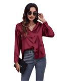 Women Blouse Long-sleeved – Elegant and Luxurious Comfort