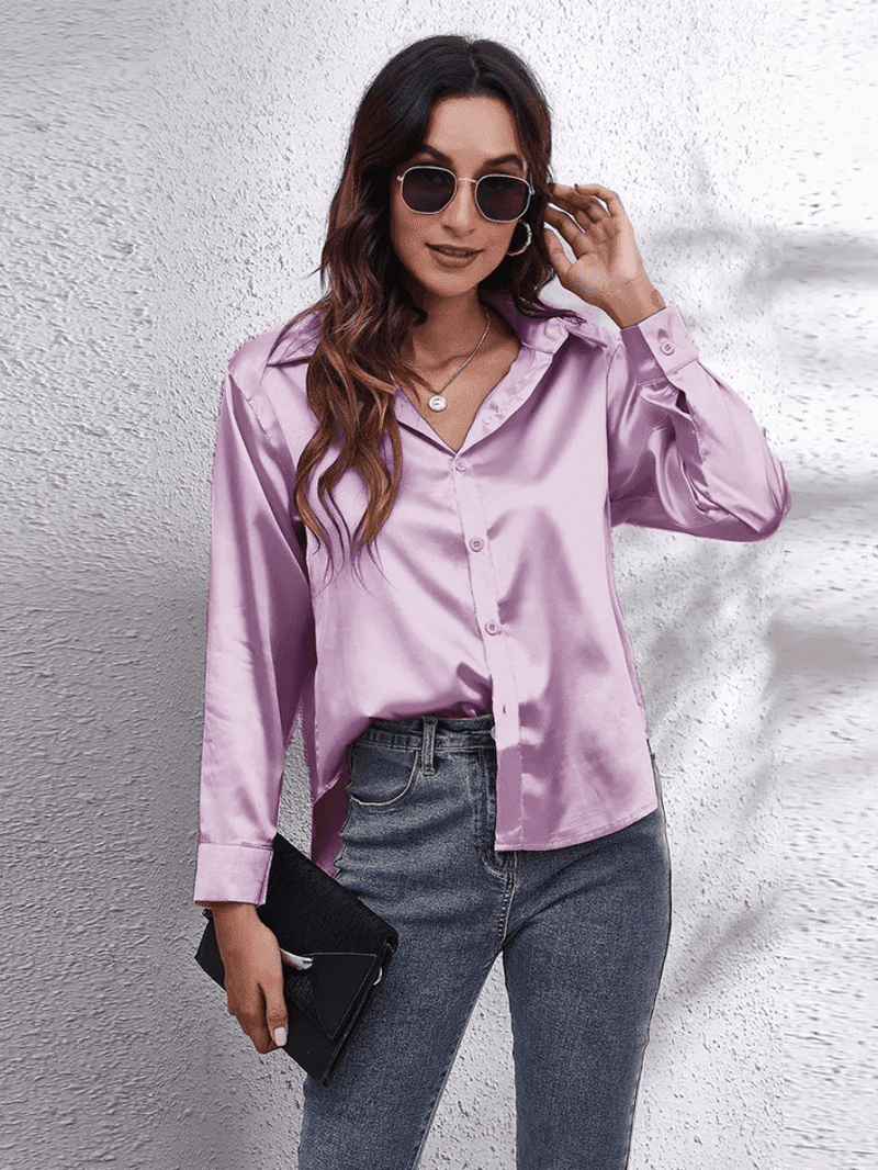 Women Blouse Long-sleeved – Elegant and Luxurious Comfort