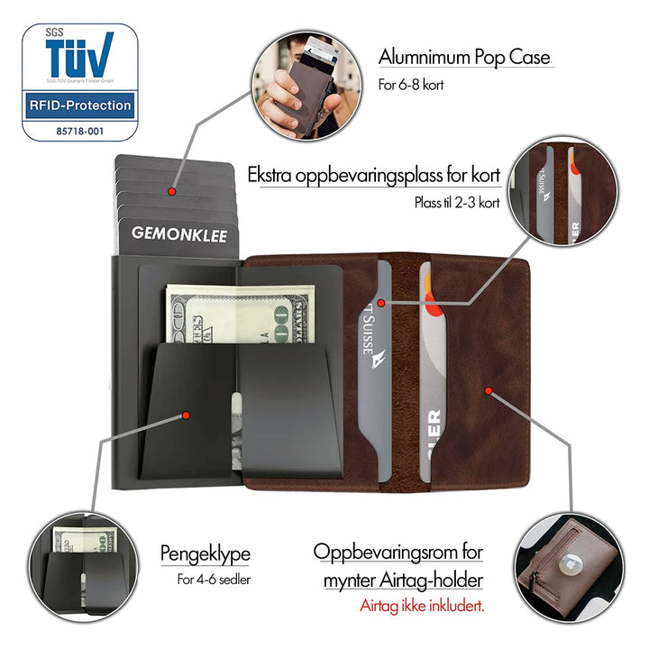 Rfid credit card socket with double pop-up korthol prpers