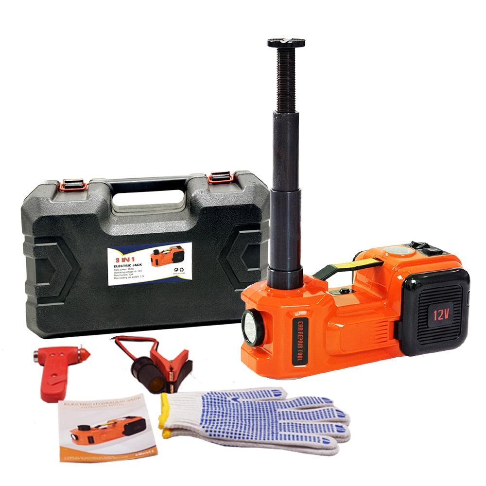 Electric Hydraulic Car Jack – Quick Tire Change for Car &amp; SUV