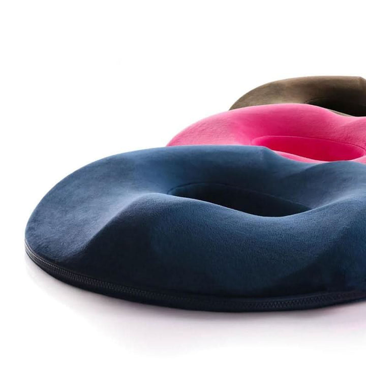 Ergonomic seat pillow for optimum sit position and long permanent comfort