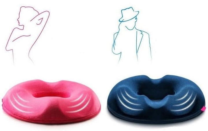 Ergonomic seat pillow for optimum sit position and long permanent comfort