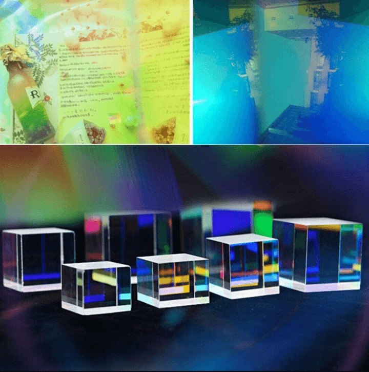 Color Optical Prism Cube