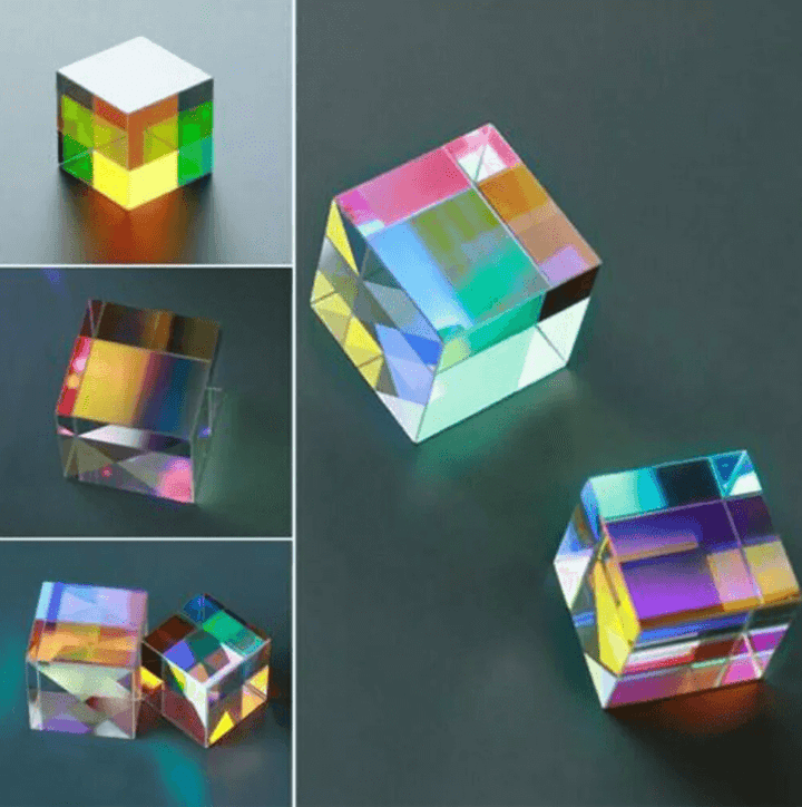 Color Optical Prism Cube