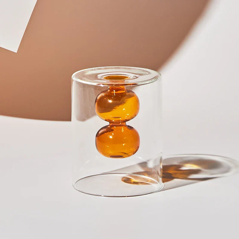 Colorful Glass Vase with Scandinavian Design