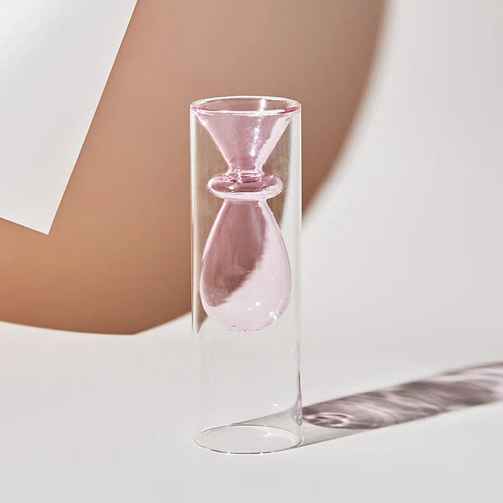 Colorful Glass Vase with Scandinavian Design