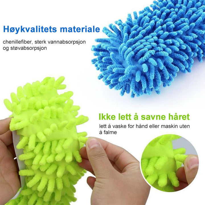 FunClean Mop Slippers – Hard-wearing and Vaskbar Mopplösning