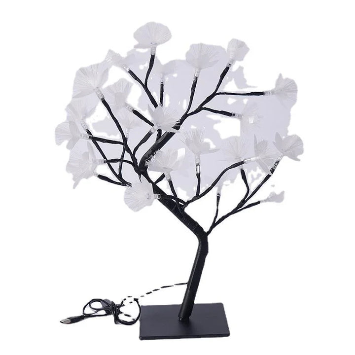 Björk Fiberoptisk Blomlampe - Elegant Design | USB &amp; Battery