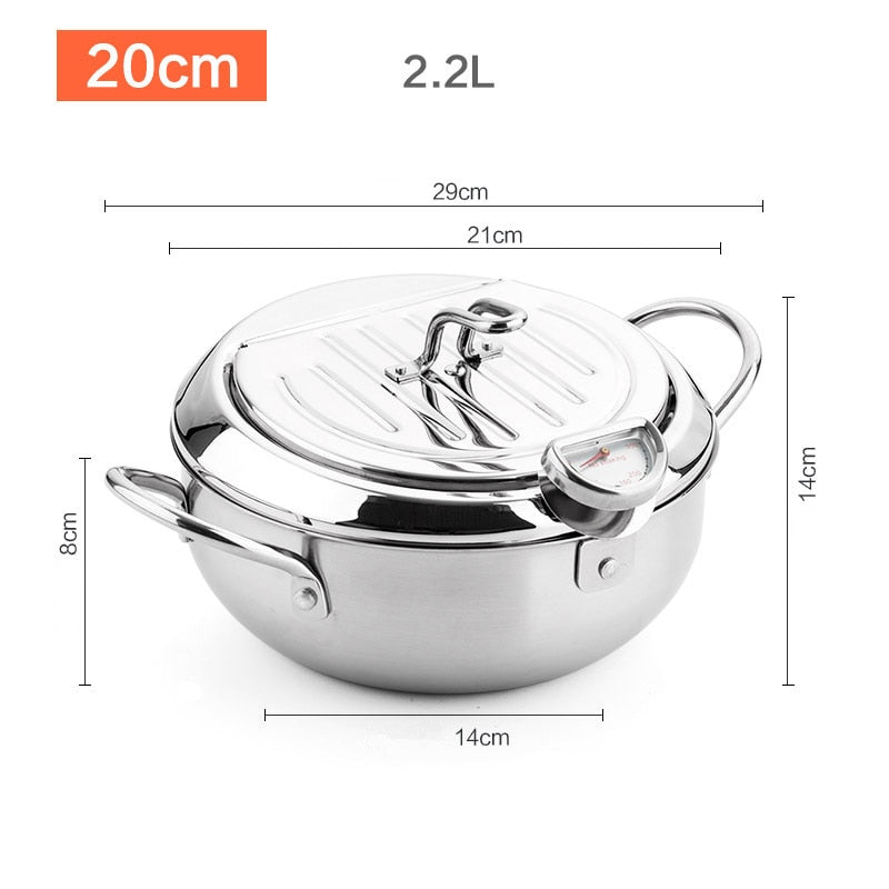 Stainless Steel Deep Fryer with Thermostat