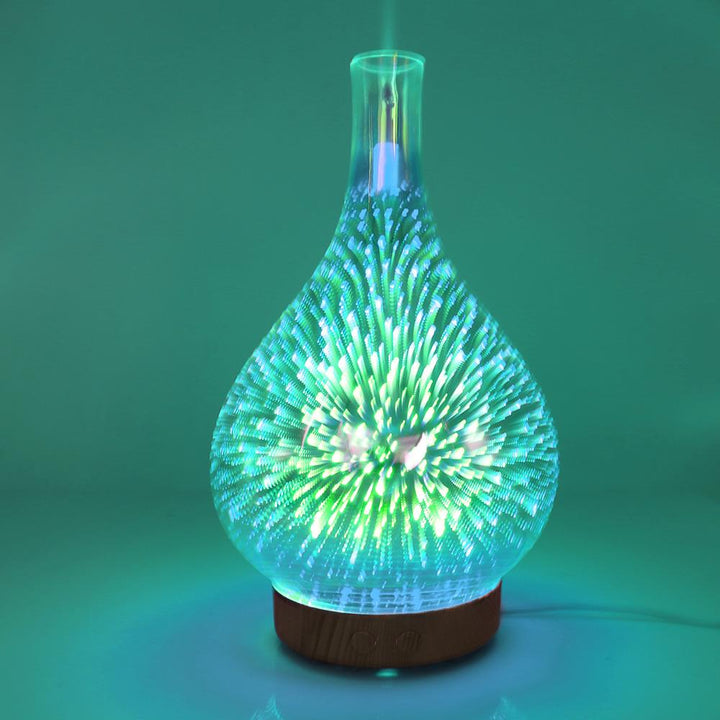 Unisex Fireworks Humidifier with 3D Glass
