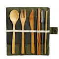 Reusable Bamboo Cutlery Set for Eco-Conscious Adventurers